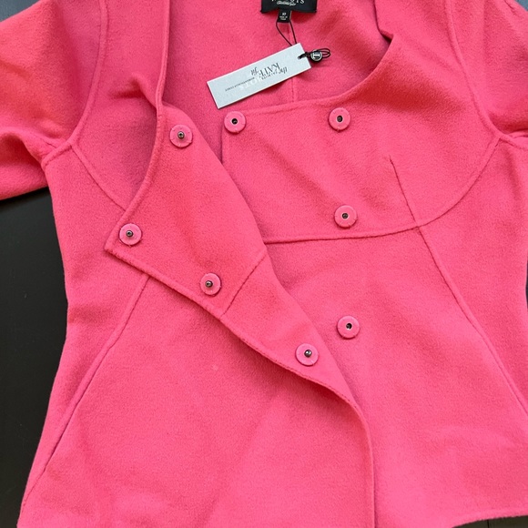 NEW Talbots “Kate Fit” Pin Felted Wool Retro Cropped Jacket Size 10 - Picture 4 of 9